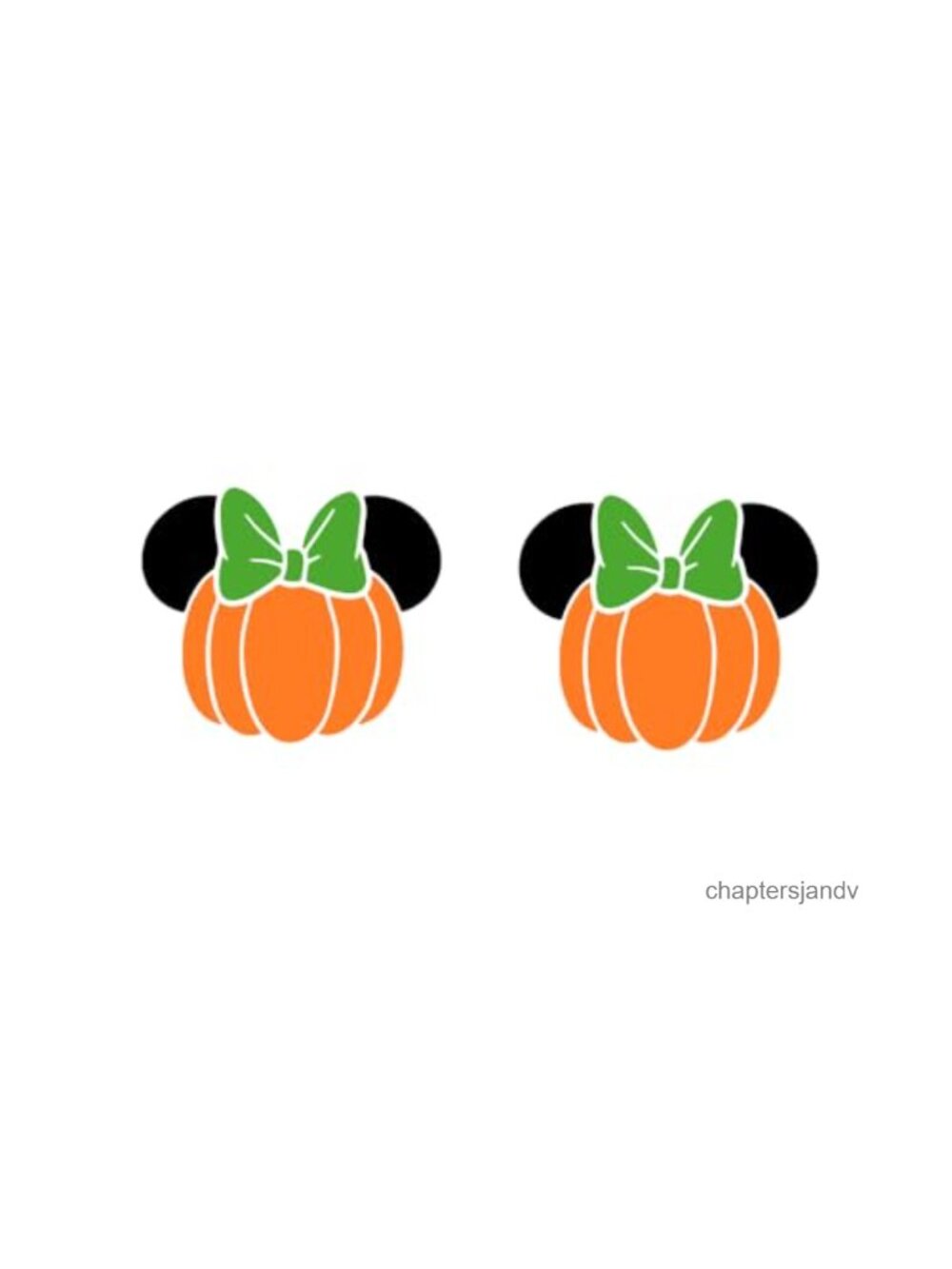 Pumpkin Mouse Stud Earrings Lightweight Hypoallergenic Halloween Fall Jewelry